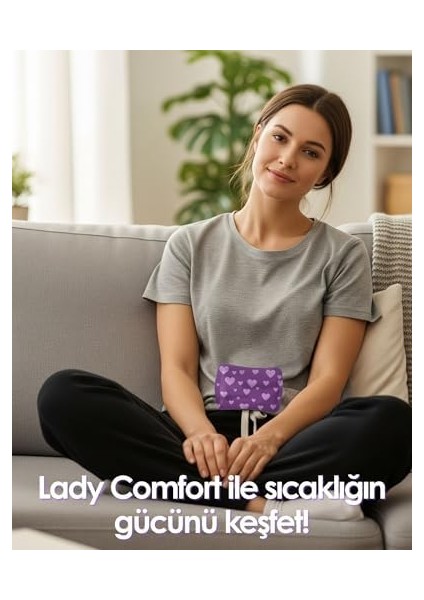 Stopever Lady Comfort Regl Krampları Için Isıtıcı Ped | 8 Saate Kadar Etkili Doğal Isı | Ultra Ince | 2’li Paket (2 x 2) | 4 Adet