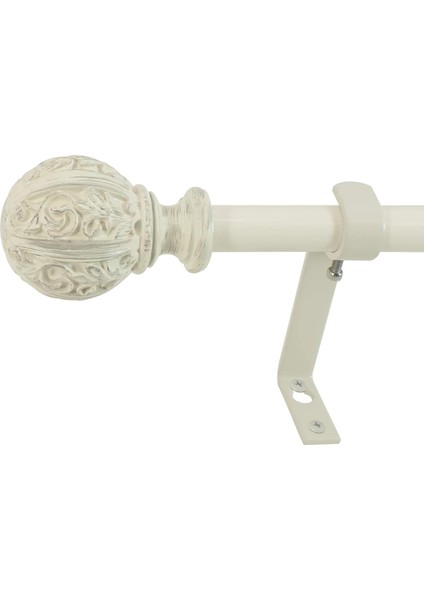 - 29992-26DW Yaprak Topu 5/8" Çubuğu Seti, 66 Ila 110 Cm, Eskitilmiş Fildişi