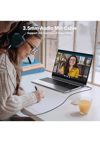 3.5mm Hi-Fi Erkek To Erkek Trrs Aux Ses ve Mikrofon Kablosu 2 Metre fiyatları