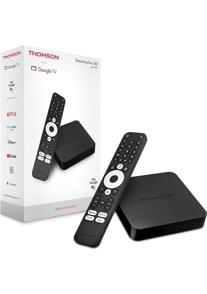 Streaming Box 240G, 4K Uhd, Ses Kontrolü, Wifi, (Netflix, Video, Youtube, +, Spotify), Dahili Chromecast fiyatları