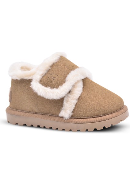 Noelle Kız ve Erkek Çocuk Içi Kürklü Vizon Rengi Kışlık Bot