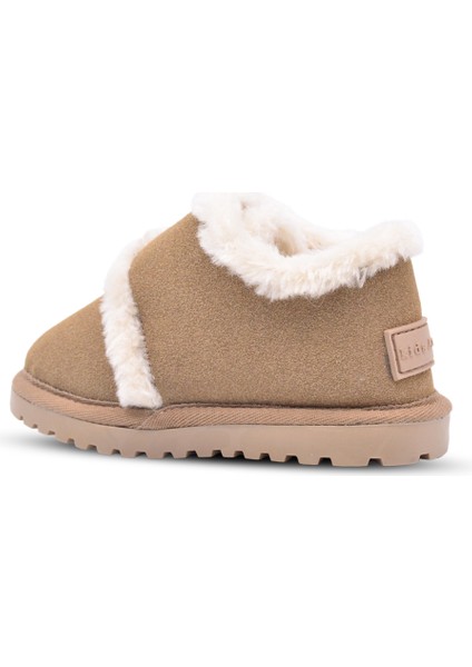 Noelle Kız ve Erkek Çocuk Içi Kürklü Vizon Rengi Kışlık Bot modelleri