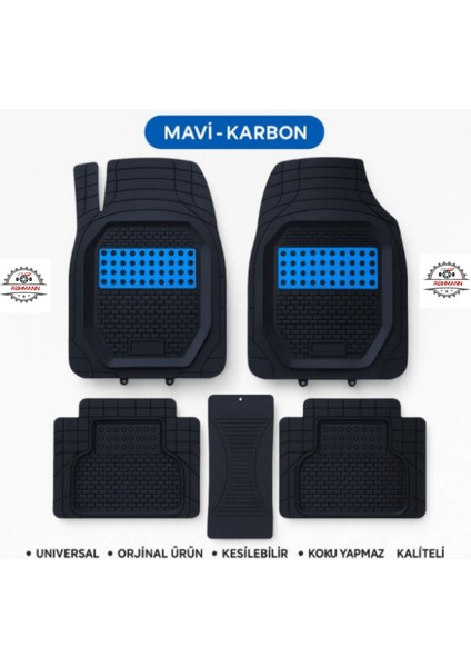 Bmw 3 Serisi F30 2012-2013-2014-2015-2016-2017-2018-2019 Mavi Havuzlu Oto Paspas Orbital 3D Esnek Su Geçirmez Kesilebilir Kaymaz Taban Araba Paspası modelleri