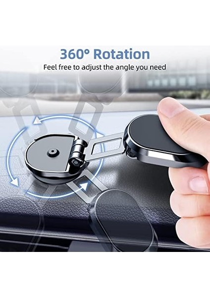 Manyetik Araç Telefonu Tutucu, 360° Dönebilen, Evrensel, Araba ve Akıllı Telefonlar Için modelleri