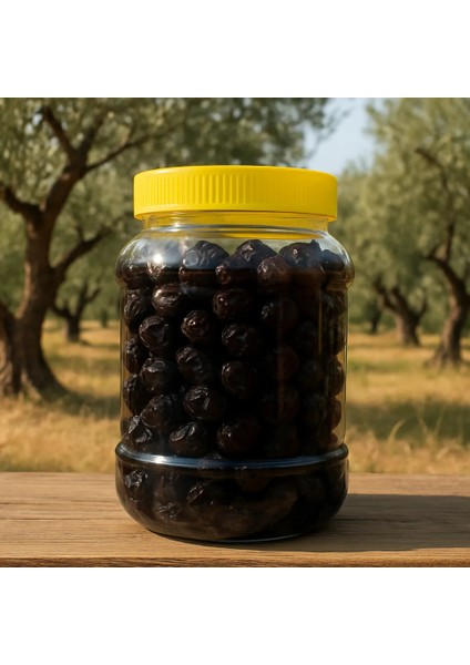 1 kg Siyah Çuval/taş Baskı Zeytin (Edremit - 1 Numara)