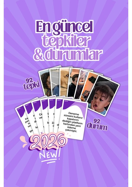 Moodunu Salla 2 - Komik Eğlenceli Kutu Oyunu - Arkadaş Grubu Aile Parti Yılbaşı - Mood Kart Oyunu fiyatları