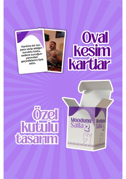 Moodunu Salla 2 - Komik Eğlenceli Kutu Oyunu - Arkadaş Grubu Aile Parti Yılbaşı - Mood Kart Oyunu modelleri