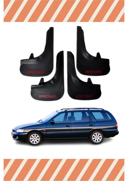 Ford Escort Stw Tüm Kasalar Racing Yazılı 4'lü Tozluk Çamurluk Paçalık