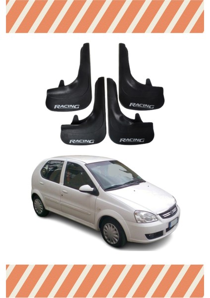 Tata Indica Racing Yazılı 4'lü Tozluk Çamurluk Paçalık