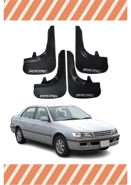 Toyota Corona Racing Yazılı 4'lü Tozluk Çamurluk Paçalık