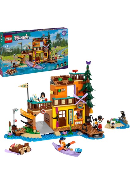 Kampı Su Sporları Yapım Seti 42626-7 Yaş ve Üstü Kız ve Erkek Çocukları Için 3 Mini Bebek ve 1 Ayı Figürü Içeren Eğitici Rol Yapma Seti, Doğum Günü Hediyesi Fikri (628 Parça)