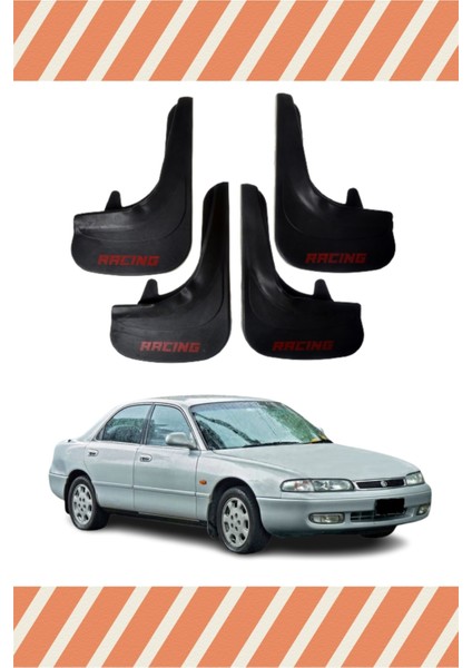 Mazda 626 Racing Yazılı 4'lü Tozluk Çamurluk Paçalık