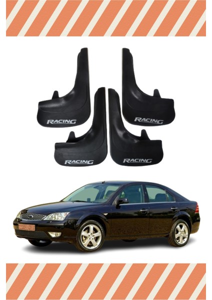 Ford Mondeo 2001-2007 Racing Yazılı 4'lü Tozluk Çamurluk Paçalık