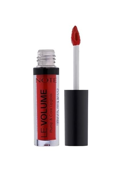 Note Le Volume Plump & Care Lipgloss 06 Hearthbreaker Dudak Parlatıcısı, Kırmızı