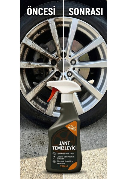 Jant Temizletici Fren Balatası Tozu Kiri ve Demir Tozlarına Karşı Etkili 750ML fiyatları