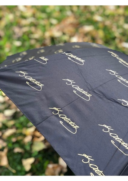 Rüzgarda Kırılmayan Atatürk Imzalı Renkli Kadın Şemsiye modelleri