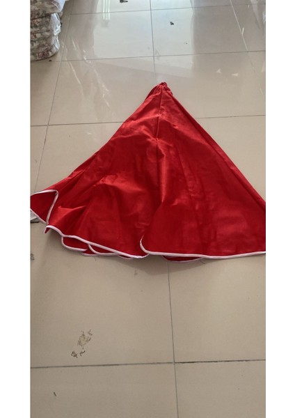 Kırmızı 10 Telli 2m Çap Gabardin Şemsiye Kumaşı, Dayanıklı ve Şık Seçenek