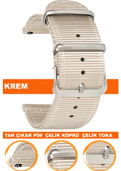 tcl mt40-mt40x akıllı çocuk saati uyumlu premıum nato kumaş tekstil saat kordonu kayışı f39clds-bg