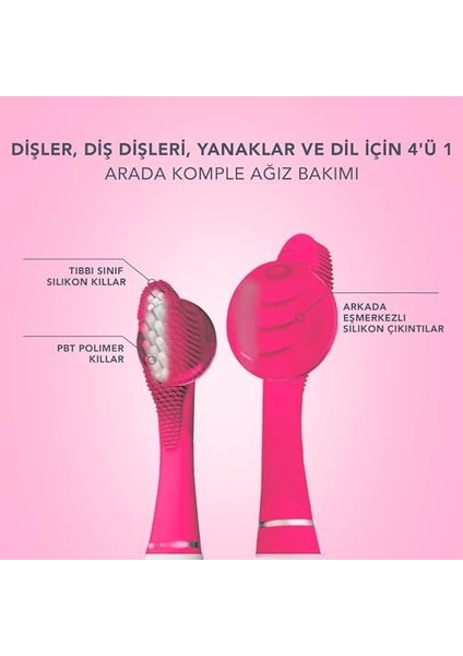 Foreo Total Care Issa 3 Seti - Ultra-Hijyenik 4’ü 1 Arada Silikon Sonik Elektrikli Diş Fırçası + 2 Issa Hybrid Wave Fırça Başlığı - Beyaz Dişler, Temiz Diş Etleri, Yanaklar ve Dil, Yumuşak Fırça modelleri
