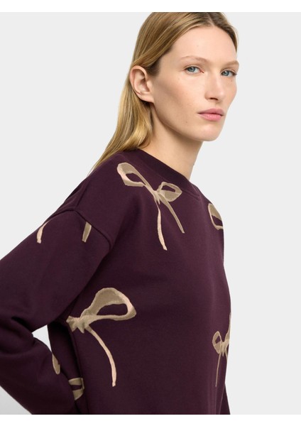 Fiyonk Desenli Sweatshirt modelleri