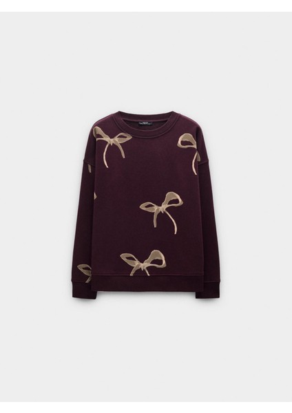 Fiyonk Desenli Sweatshirt indirimleri