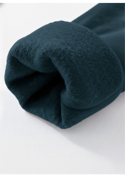 Unisex Relax Fit Rahat Kesim Pamuklu Yumusak Dokulu Içi Polarli Bisiklet Yaka Sweatshirt