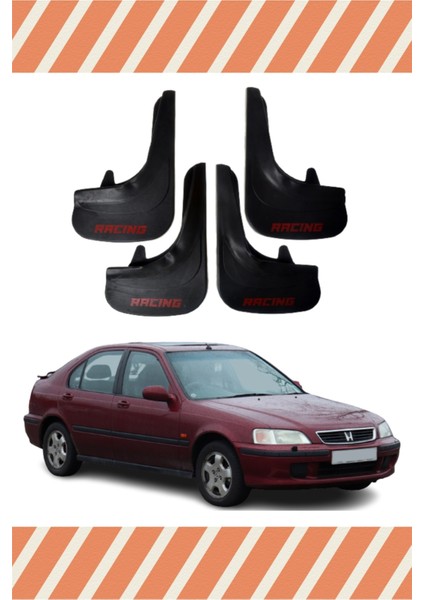 Honda Civic Euro Hb 1996-2001 Racing Yazılı 4'lü Tozluk Çamurluk Paçalık