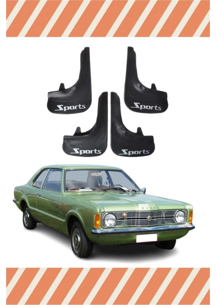 Ford Taunus Sports Yazılı 4'lü Tozluk Çamurluk Paçalık