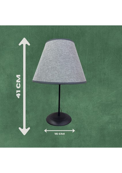 Metal Gold Ayaklı ve Beyaz Kumaş Başlıklı Abajur fiyatları