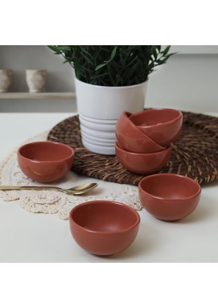 Kızıl Kahve Bulut Mini Çerezlik/sosluk 8 cm 6 Adet 607 modelleri