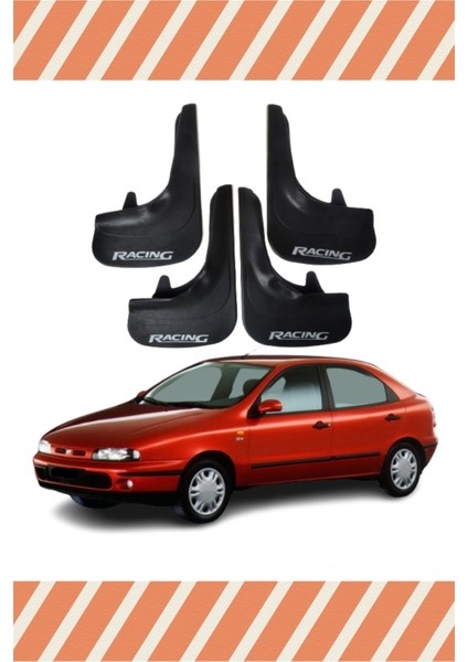 Fiat Brava Tüm Kasalar Racing Yazılı 4'lü Tozluk Çamurluk Paçalık
