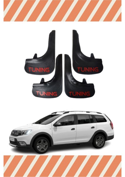 Dacia Logan Mcv Tüm Kasalar Tunıng Yazılı 4'lü Tozluk Çamurluk Paçalık