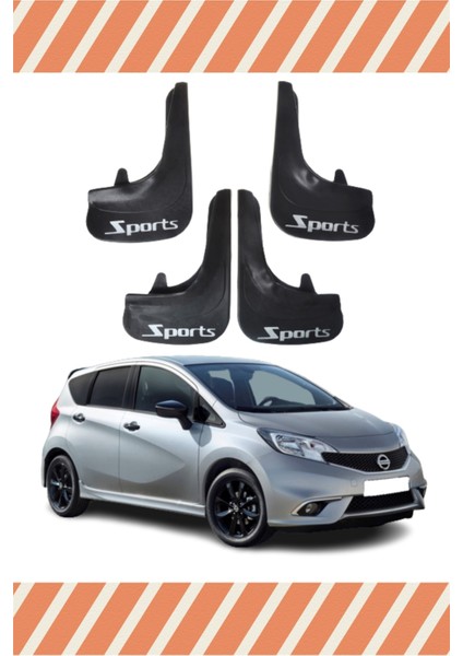 Nissan Note Sports Yazılı 4'lü Tozluk Çamurluk Paçalık