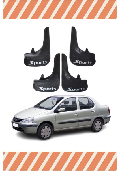 Tata Indigo Sports Yazılı 4'lü Tozluk Çamurluk Paçalık