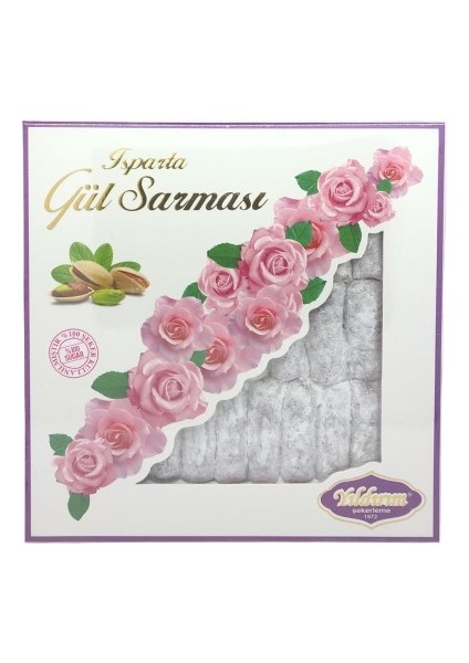 Şekerleme 250 Gr. Antep Fıstıklı Gül Sarması