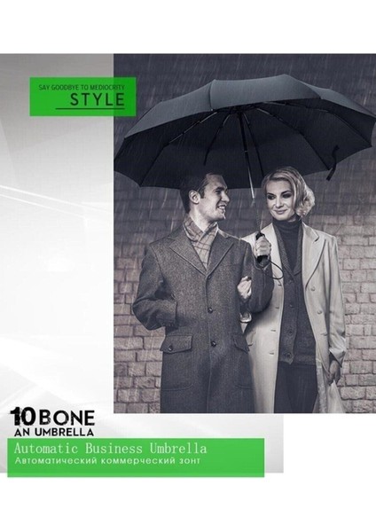 Tam Otomatik Rüzgarda Kırılmayan Su Geçirmez Siyah Şemsiye fiyatları