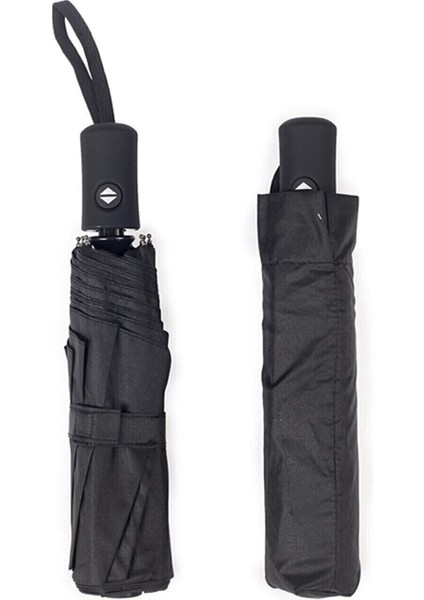 Tam Otomatik Rüzgarda Kırılmayan Su Geçirmez Siyah Şemsiye modelleri