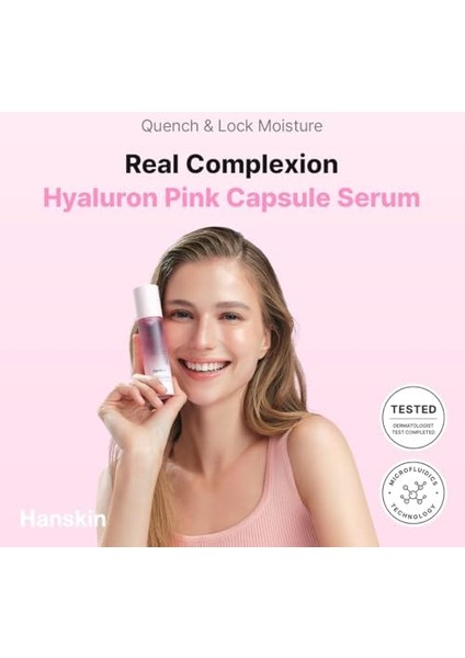 Hanskin Hyaluron Pink Capsule Serum-Pembe Yağ Kapsüllü Serum-(Nemlendirir,pürüzsüzleştirir) fiyatları