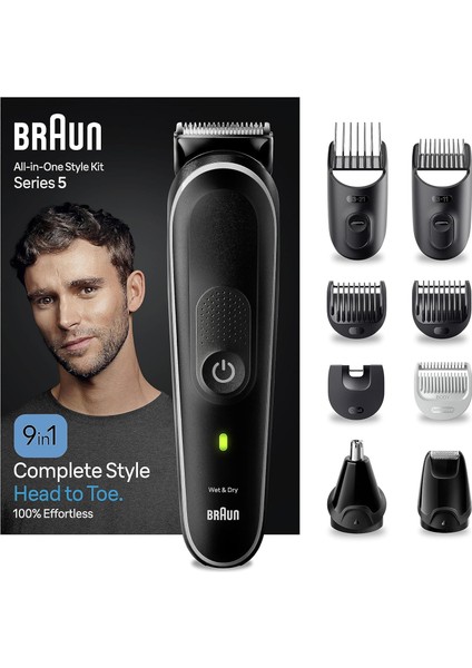 Braun Series 5 MGK5420 Hepsi Bir Arada Şekillendirme Seti, 9’u 1 Arada Erkek Bakım Kiti fiyatları