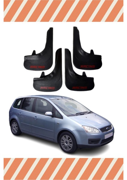 Ford C Max Racing Yazılı 4'lü Tozluk Çamurluk Paçalık