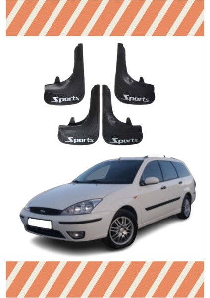 Ford Focus 1 Stw Sports Yazılı 4'lütozluk Çamurluk Paçalık
