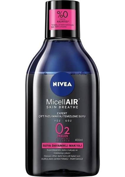 Nıvea Face Make Up Expert Çift Fazlı Micellar Makyaj Temizleme Suyu (400 Ml)