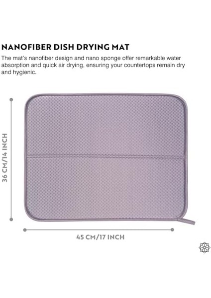 Mutfak Tezgahı Için Bulaşık Kurutma Paspasları, Çeşitli Amaçlar Için Süper Emici Mikrofiber Bulaşık Süzgeci, Şık ve Etkili, Hızlı Kuruyan Bulaşık Matı, 43 cm x 35 Cm, Anhracite fiyatları