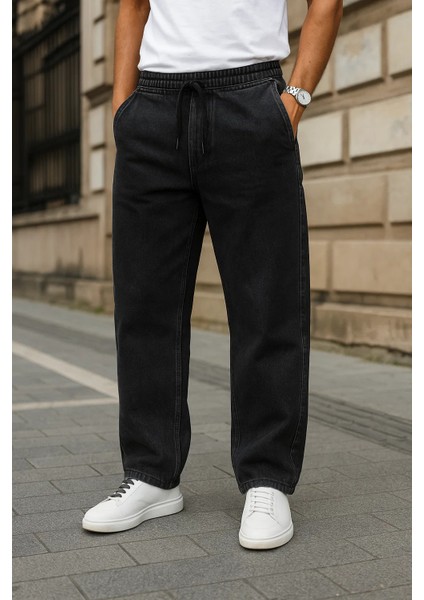 Erkek Günlük Premium Comfort Siyah Baggy Pantolon fiyatları