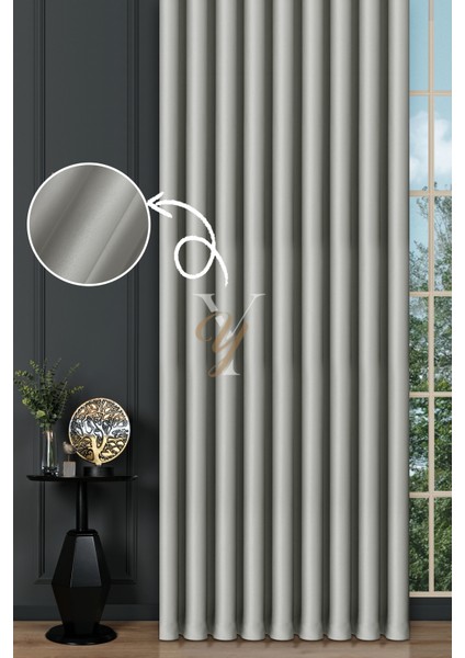 Blackout Fon Perde V-2009 Gümüş Gri
