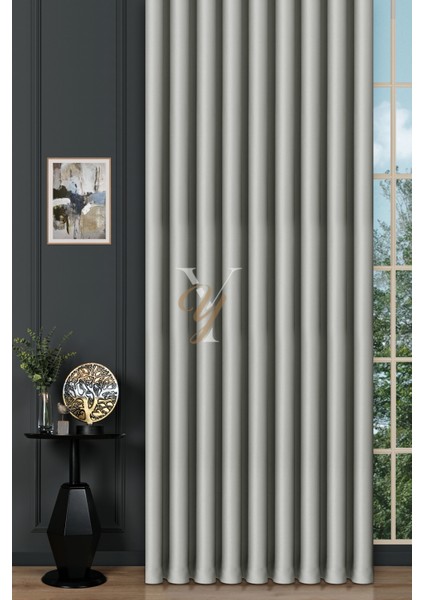 Blackout Fon Perde V-2009 Gümüş Gri fiyatları