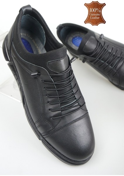 Erkek Hakiki Deri Esnek Kumaş Kaymaz Kauçuk Taban Ortopedik Ayakkabı modelleri