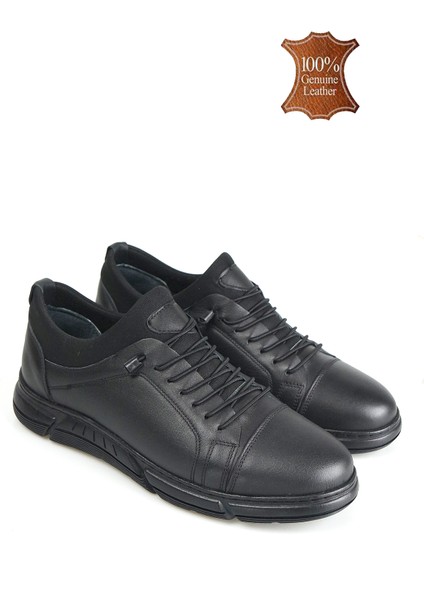 Erkek Hakiki Deri Esnek Kumaş Kaymaz Kauçuk Taban Ortopedik Ayakkabı fırsatları