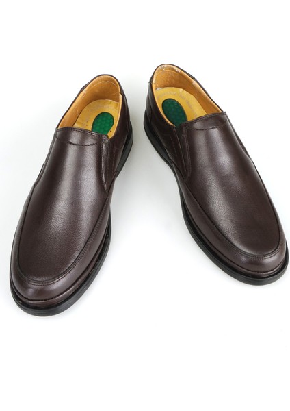 Erkek Hakiki Deri Günlük Ortopedik Esnel Baba Ayakkabısı Topuk Jelli modelleri