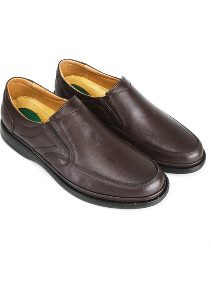 Erkek Hakiki Deri Günlük Ortopedik Esnel Baba Ayakkabısı Topuk Jelli fırsatları